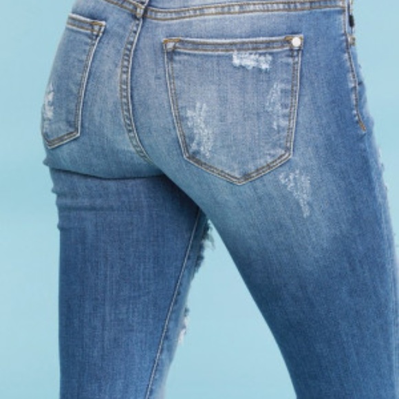 Judy Blue Plus Leopard Backed Jeans - Picture 5 of 5